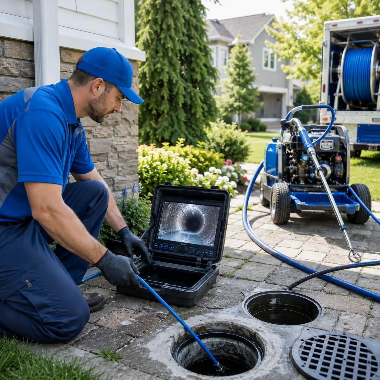 Outdoor drain cleaning professionals serving Rescue, CA